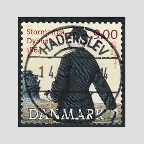 FRIM�RKER DANMARK | 2014 - AFA 1770 - Dybb�l 1864 - 9,00 Kr. flerfarvet - Lux Stemplet Haderslev