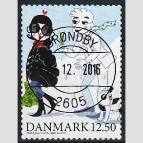 FRIMRKER DANMARK | 2010 - AFA 1639E - Vintereventyr - 12,50 Kr. flerfarvet - Pragt Stemplet 