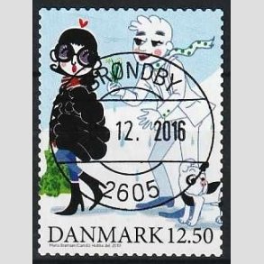 FRIMRKER DANMARK | 2010 - AFA 1639E - Vintereventyr - 12,50 Kr. flerfarvet - Pragt Stemplet 