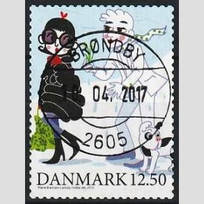 FRIMRKER DANMARK | 2010 - AFA 1639E - Vintereventyr - 12,50 Kr. flerfarvet - Pragt Stemplet 