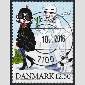 FRIMRKER DANMARK | 2010 - AFA 1639E - Vintereventyr - 12,50 Kr. flerfarvet - Pragt Stemplet Vejle