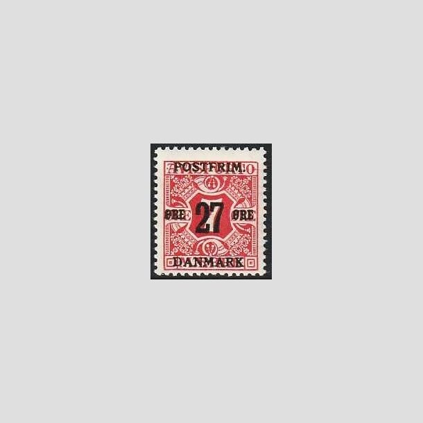 FRIMRKER DANMARK | 1918 - AFA 87 - 27 re/7 re rd provisorium - Postfrisk