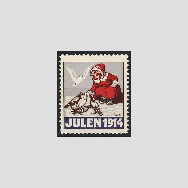 JULEMRKER DANMARK | 1914 - Barn og Duer - Prvetryk - Postfrisk