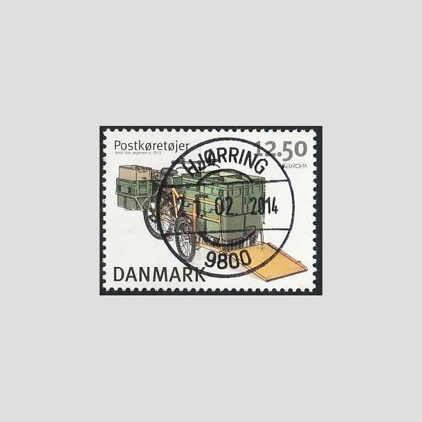 FRIMRKER DANMARK | 2013 - AFA 1741A - Postkretjer - 12,50 Kr. flerfarvet fra miniark - Pragt Stemplet Hjrring