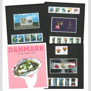 FRIM�RKER DANMARK | 2017 | �rsmappe danske frim�rker og miniark 2017 - Postfrisk
