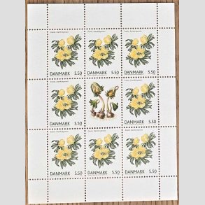 FRIM�RKER DANMARK | 2006 - AFA 1456 (SM�ARK NR. 26) - For�rsblomster - 5,50 kr. flerfarvet x 8 samt vignet - Postfrisk