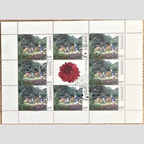 FRIM�RKER DANMARK | 2008 - AFA 1548 (SM�ARK NR. 34) - Kolinihaver - 5,50 kr. flerfarvet x 8 - Stemplet