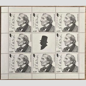 FRIM�RKER DANMARK | 2005 - AFA 1422 (SM�ARK NR. 20) - H. C. Andersen - 4,50 kr. x 8 samt vignet - Postfrisk