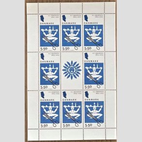 FRIM�RKER DANMARK | 2005 - AFA 1423 (SM�ARK NR. 21) - H. C. Andersen - 5,50 kr. x 8 samt vignet - Postfrisk