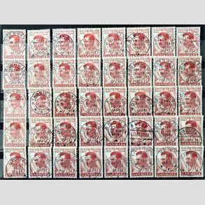 FRIMRKER DANMARK | 1960 - AFA 387 - Niels R. Finsen (Engros) - 30 re rd x 40 stk. - Pragt Stemplet