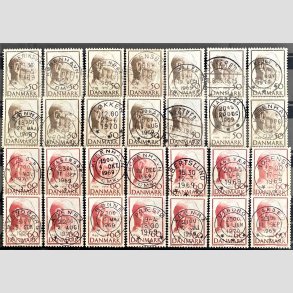 FRIMRKER DANMARK | 1969 - AFA 480,481 - Fredrik IX 70 r (Engros) - 50 +60 re  28 stk. - Pragt Stemplet